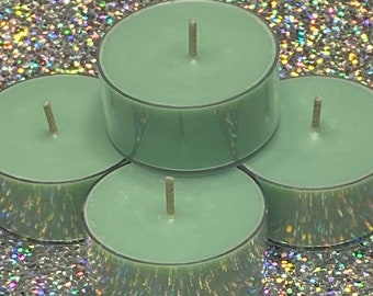Mint Chocolate Chip  Soy Tealight Candles Rustic Home Decor