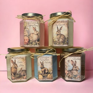 Easter Bunny Soy Candle Rustic Decor Scented Home Fragrance Chocolate image 7