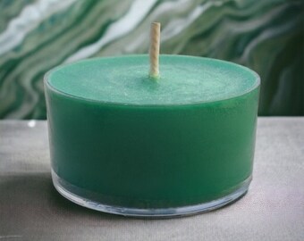 Bayberry Scented  Soy Candle Tealights Rustic Holiday Candles Fall Scents