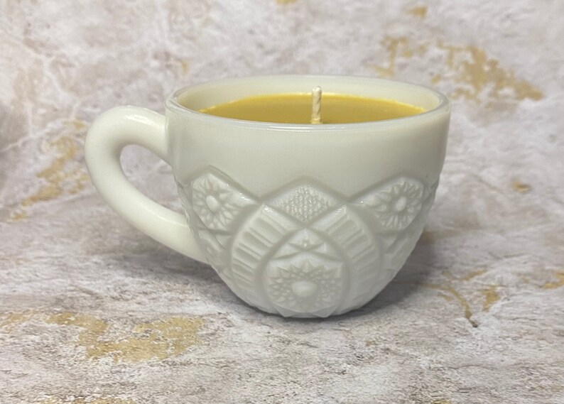 SandyLandStudio Milkglass Mug Soy Candle - Thumbnail 4