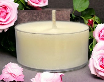 Floral Scented Soy Candle Tealights Rustic Home Decor