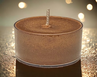 Sugared Maple Scented Soy Candle Tealight Candles Rustic Farmhouse Home Decor