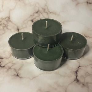 Woods & Earth Scented Soy Candles Tealights Rustic Farmhouse Earthy