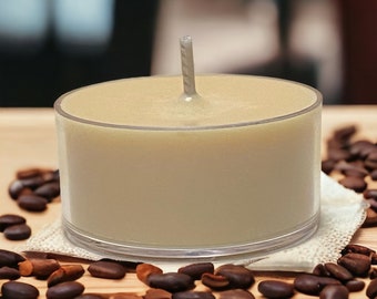 Caramel Drizzle Coffee Scented Tealight Soy Candles Coffee Lover Gift