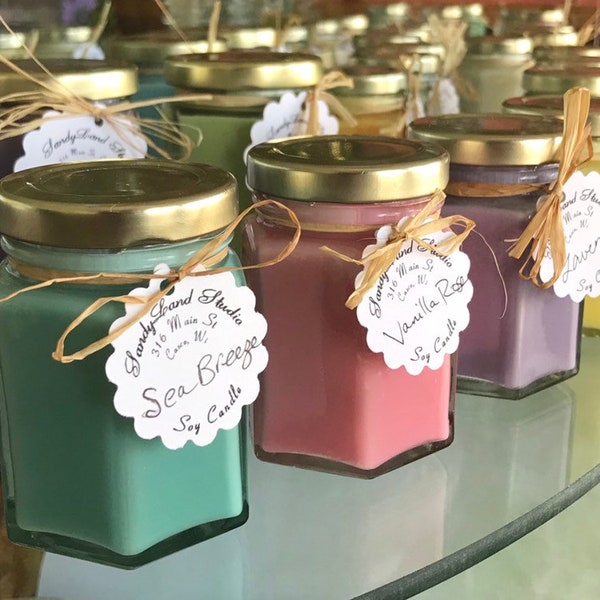 Soy Candles, Choose your Scent, Pastel, Floral, Spa Scents, Boho, Party Favors