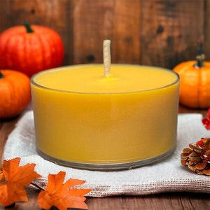 Pumpkin Pie Spice Scented Candles Tealights Rustic Farmhouse Home Decor