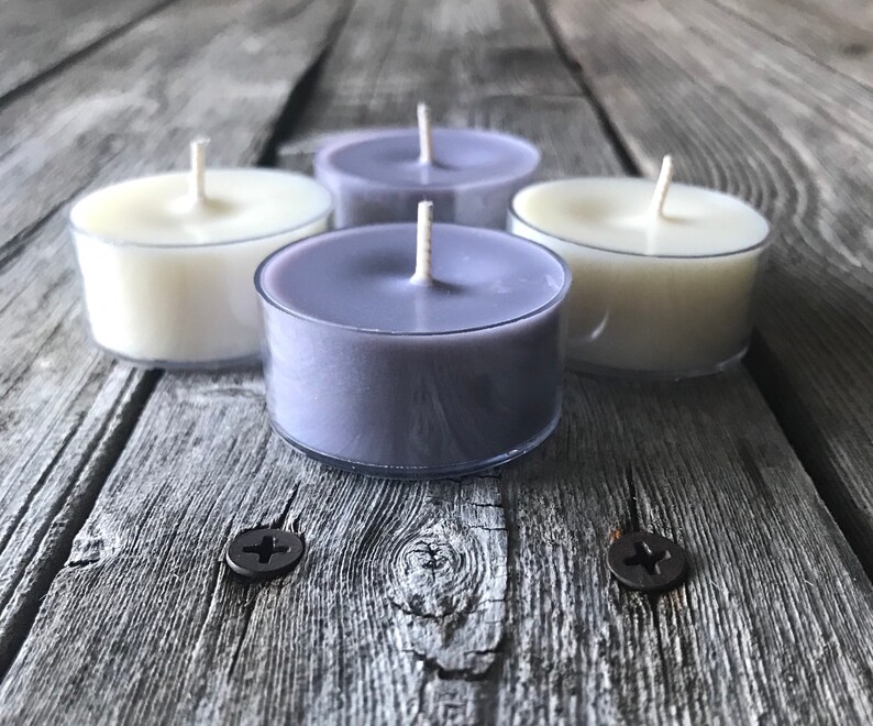 Blackberry Sage Scented Soy Tealight Candles Purple Rustic - Etsy