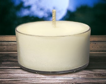 Midnight Moon  Tealight Soy Candles White Rustic Home Decor