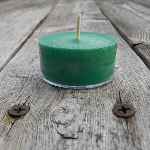 Fresh Cut Grass Scent 6 Pack of Soy Tealights Rustic