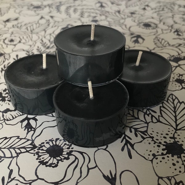 Black Licorice Scented Candles Soy Tealights Rustic Old Fashioned Candies