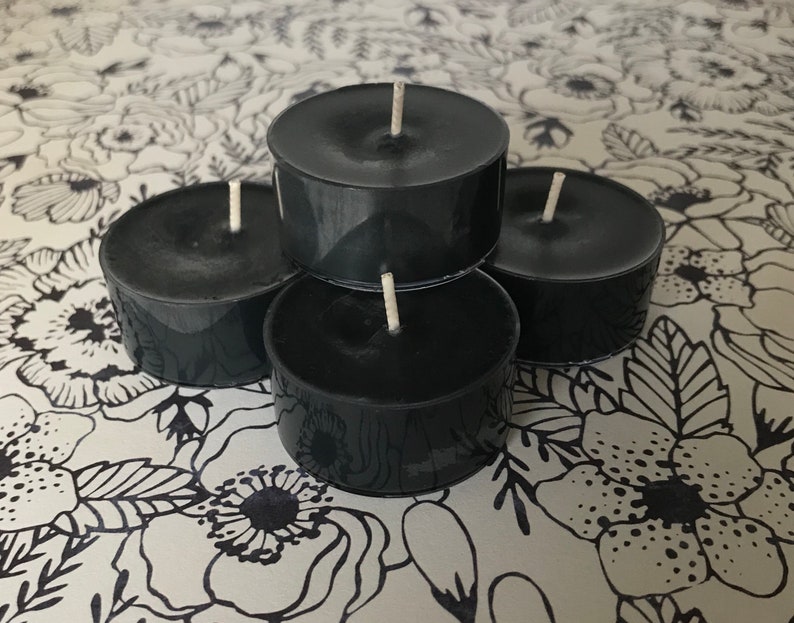 Black Licorice Scented Candles Soy Tealights Rustic Old Fashioned Candies image 4