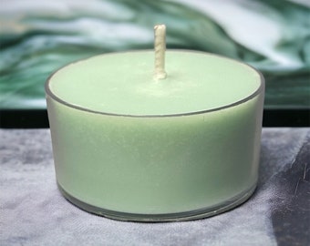Gin and Tonic Soy Candle Tealights  100% Soy Light Green