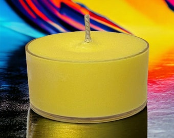 Velas de soja con aroma a Capri Limoncello, estilo rústico campestre.
