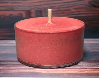 Cinnamon Cider Scented Soy Candles Tealights Rustic Farmhouse Home Decor