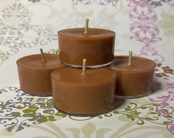 Sugared Maple Scented Candle Soy  Tealight Candles Rustic Home Decor