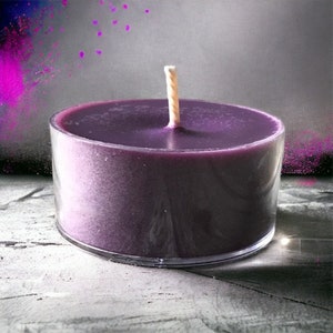 Hibiscus & Plum  Soy Tealight Candles Rustic Home Decor