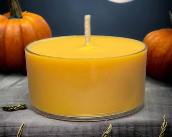 Drunken Pumpkin Scented Soy Candle Tealights Rustic Home Pumpkin Spice