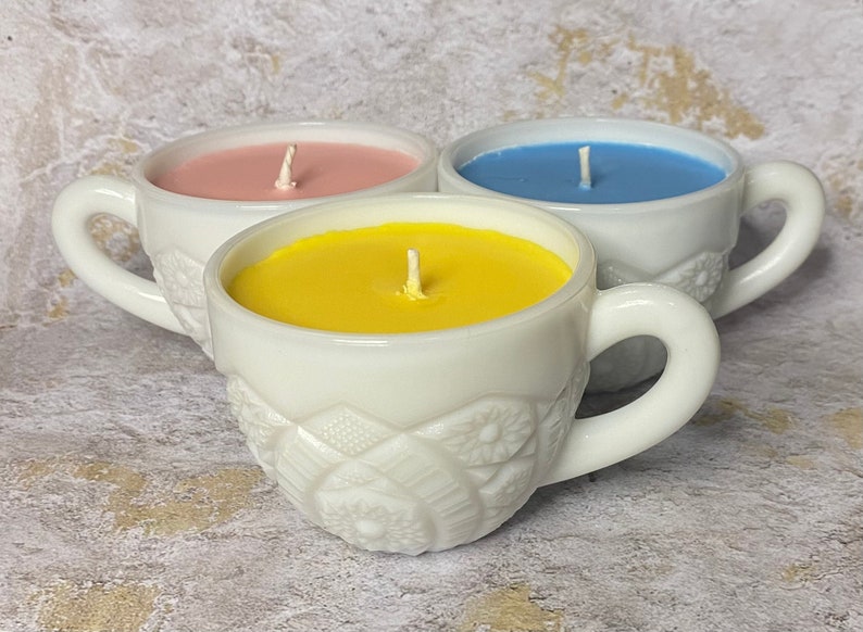 SandyLandStudio Milkglass Mug Soy Candle - Thumbnail 2