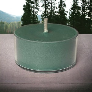 Blue Spruce Scented Soy Candle Tealights Rustic Home Decor