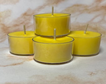 Banana Nut Bread Scented Candles Soy Tealights Rustic Yellow