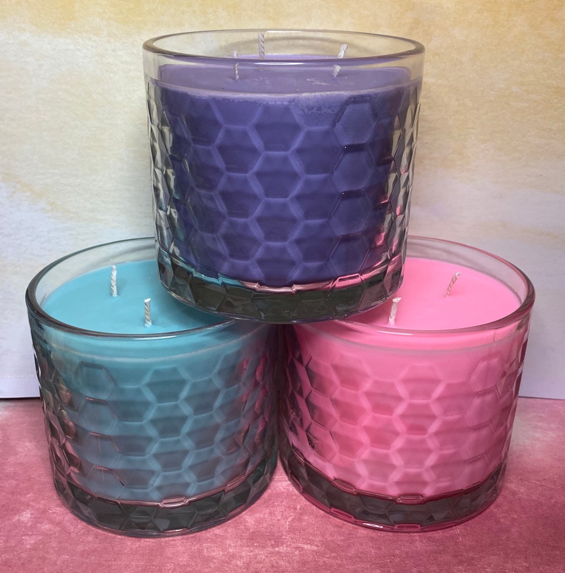 Large 3 Wick Soy Candles Choose your Scent Eco Wick Scented Etsy
