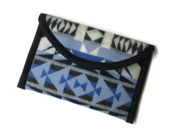 iPad Mini Cover Sleeve Ipad Case Wool Blanket Padded Shades of Blue Wool from Pendleton Woolen Mills