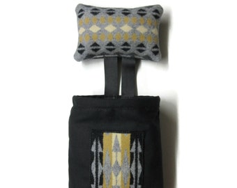 Pin Cushion Large Wool Weighted Sharpens Pins Scrap Bag Threads Sewing Caddy Quilting Notions