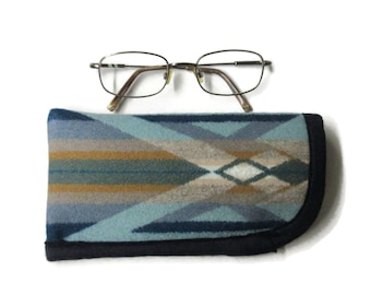 Eyeglasses Case Pouch Protection Sunglasses Flannel Lined Blanket Wool from Pendleton Woolen Mills