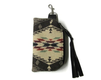 Pouch Hip Bag Wool Belt Loop Zippered Accessory Essentials Case Blanket Wool Fabric from Pendleton Woolen Mills