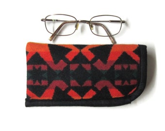 Eyeglasses Eyeglass Case Pouch Protection Sunglasses Flannel Lined Blanket Wool from Pendleton Woolen Mills