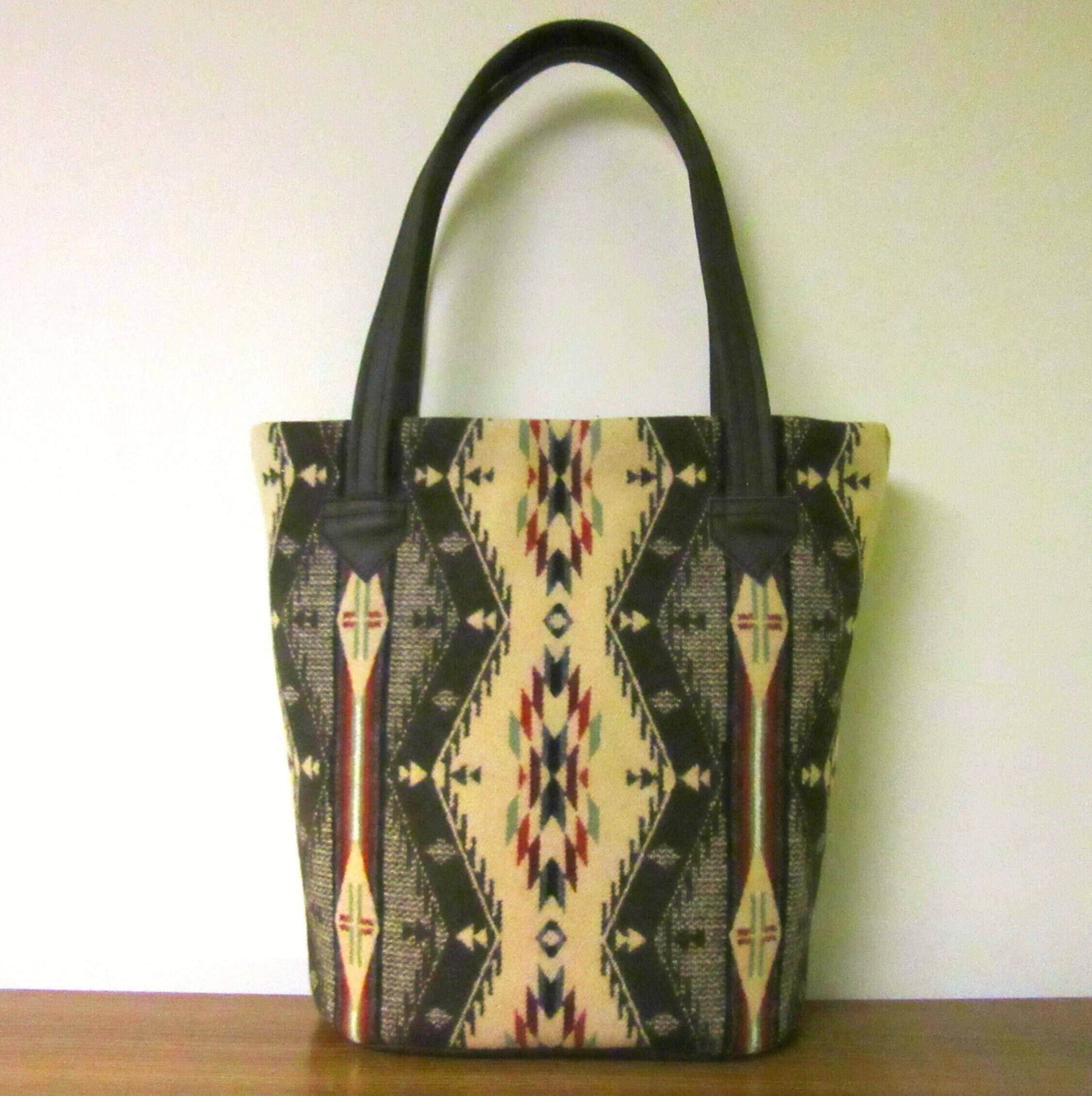 native american print luggage