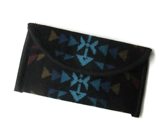 Wallet Clutch Bag Blanket Wool Fabric from Pendleton Woolen Mills Tribal Inspired