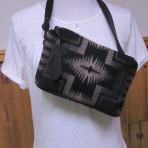 Sling Bag Purse Hip Fanny Pack Cross Chest Wool Fabric from Pendleton Woolen Mills
