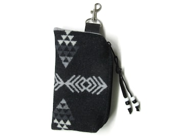Wool Belt Loop Zippered Pouch Hip Bag Accessory Essentials Case Blanket Wool from Pendleton Woolen Mills