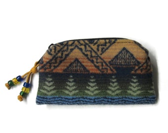 Zippered Pouch Coin Purse Change Purse Accessory Organizer Blanket Wool from Pendleton Woolen Mills