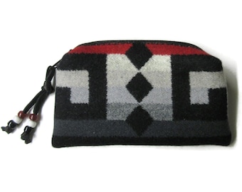 Coin Purse Change Accessory Organizer Zippered Pouch Blanket Wool Fabric from Pendleton Woolen Mills
