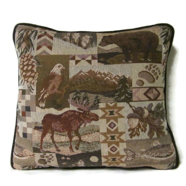 Moose Bear Pillow Etsy