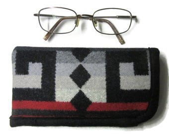 Eyeglass Case Pouch Sleeve Protection Sunglasses Blanket Wool Fabric from Pendleton Woolen Mills