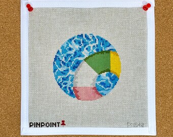 Classic Pool Float Needlepoint Canvas