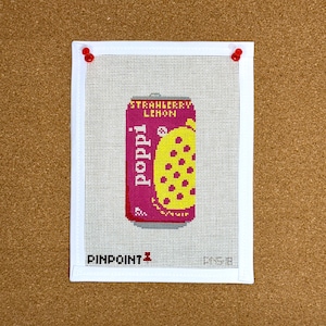 Poppi Needlepoint Canvas | Strawberry Lemon Needlepoint
