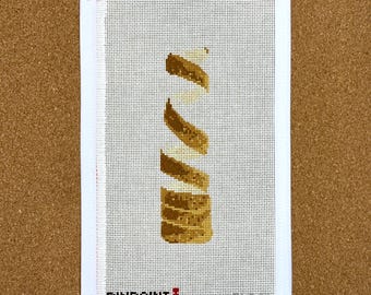 Lienzo de bordado con pastel de chimenea