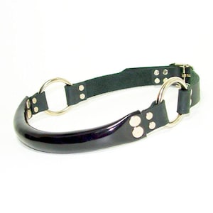 Leather and Vinyl Bit With Rings
