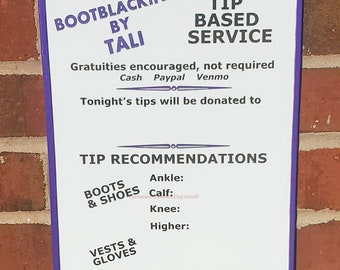 Bootblack Information Sign