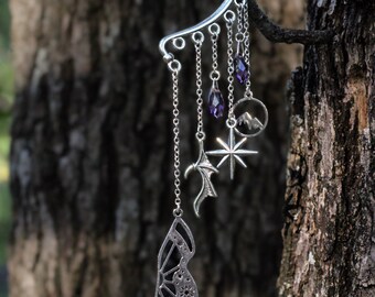 Fantasy Ear Cuff cottagecore ear cuff book inspired earcuff night court ear cuff bat boy bookish jewelry fantasy jewelry