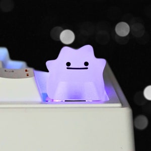 ONLY 7.9 USD Crystal Blob Artisan Keycap, Cute Anime Keycap, Keycap for RGB Keyboard, Mechanical Keycap Set, Esc Keycap, Gift for Him