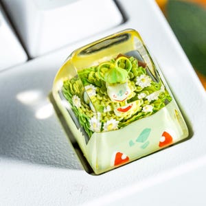 Bul-ba-sa.ur  Keycap, Artisan Keycap, Custom Keycap for MX Cherry Switches, Handmade Mechanical Keyboard Gift