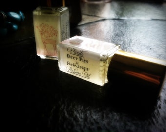 Deer Piss & Dewdrops Perfume Oil Roll On - Champa Blossom Sandalwood Hay Absolute Oakmoss Musk