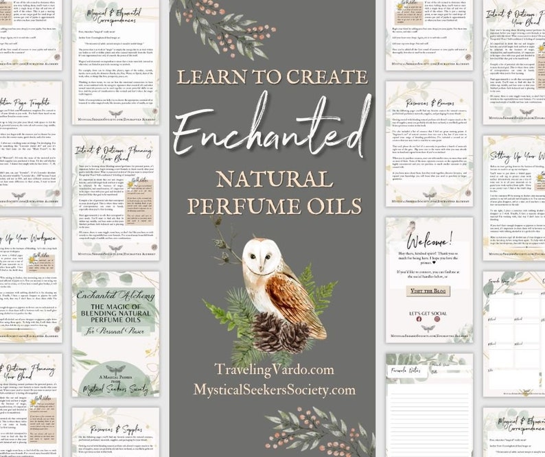 Learn to Make Your Own Natural Magical Enchanted Witchy Perfumes eBook Beginner's Guide for Making Magic Perfumes Printable Digital Download image 6