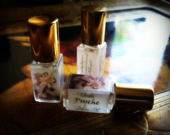 Huile de parfum psyché à bille - Narcisse, jasmin, orange sanguine, pêche, miel, huile de musc
