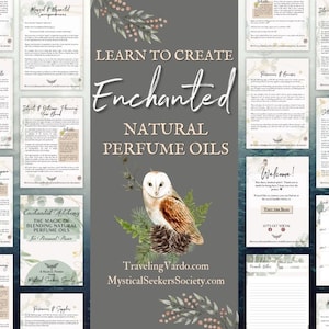Learn to Make Your Own Natural Magical Enchanted Witchy Perfumes eBook Beginner's Guide for Making Magic Perfumes Printable Digital Download image 1